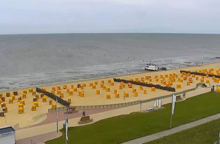 Imagen de vista previa de la cámara web Cuxhaven - Duhnen Strand beach